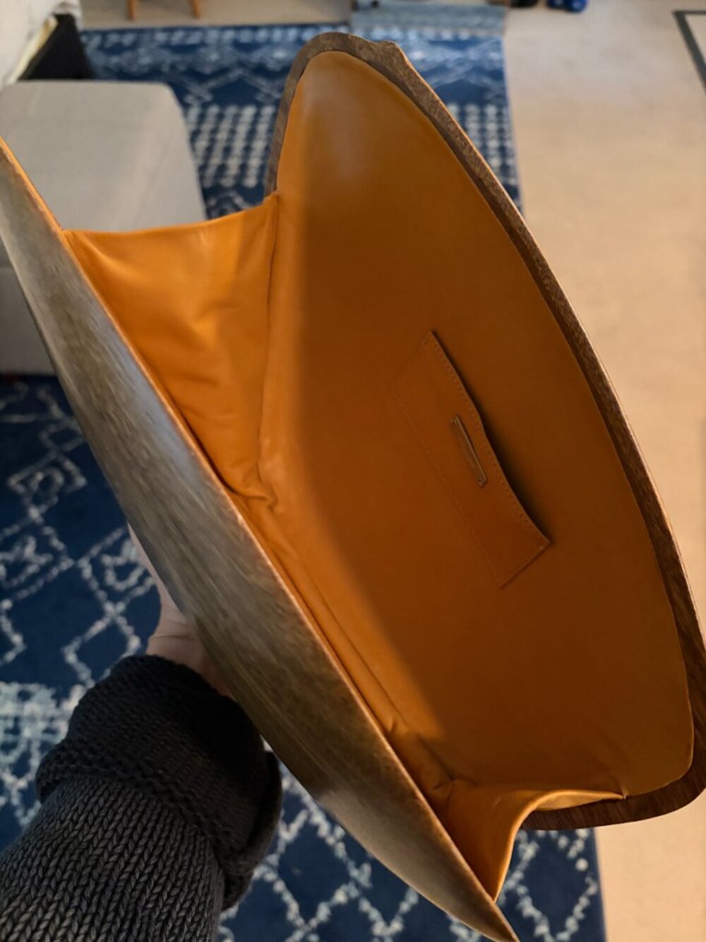 Rare Ports 1961 wooden clutch purse artist - Picture 8 of 15